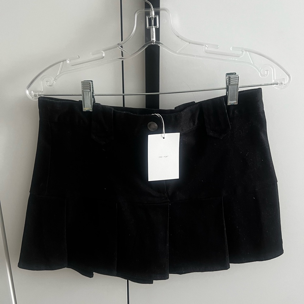 OAK + FORT Black Mini Skirt